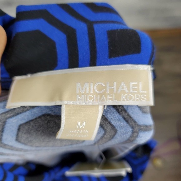 Michael Michael Kors Tie Neckline Jersey Knit Blouse New With Tag Size Medium - Picture 5 of 9